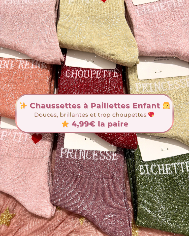 Chaussettes à paillettes enfant