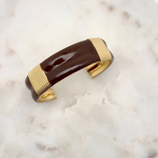 Bracelet Jonc Sienna marron