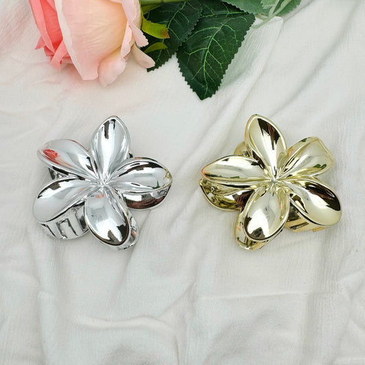 Pince à cheveux Fleur métallique