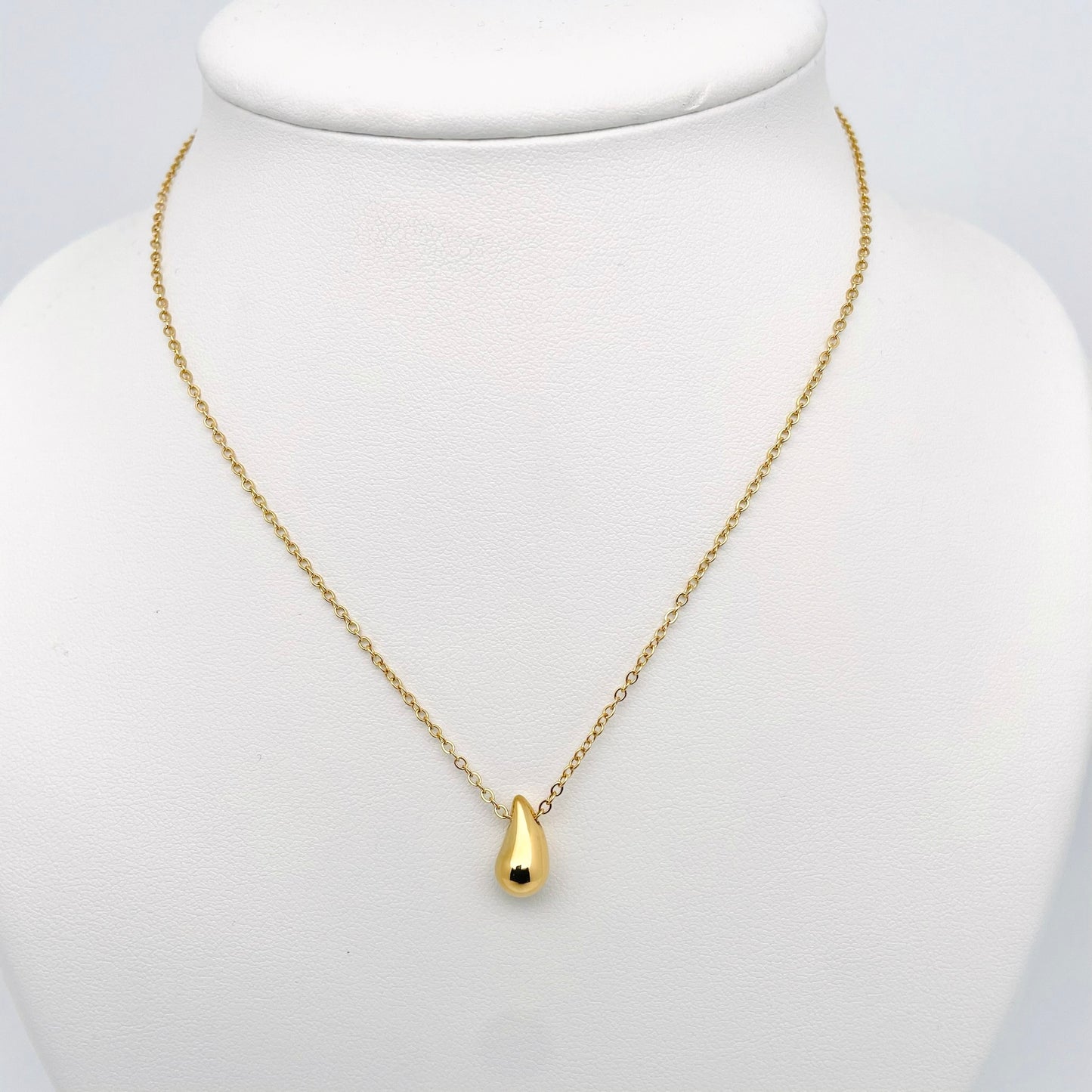 Coffret parure bijoux Goutte d'Eau doré