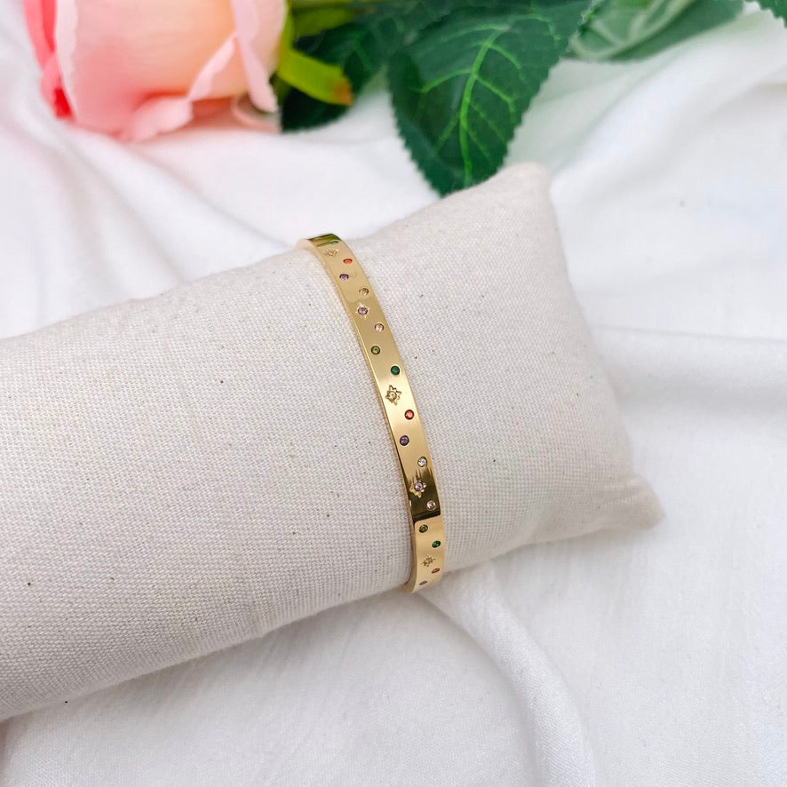 Bracelet jonc Lara rainbow