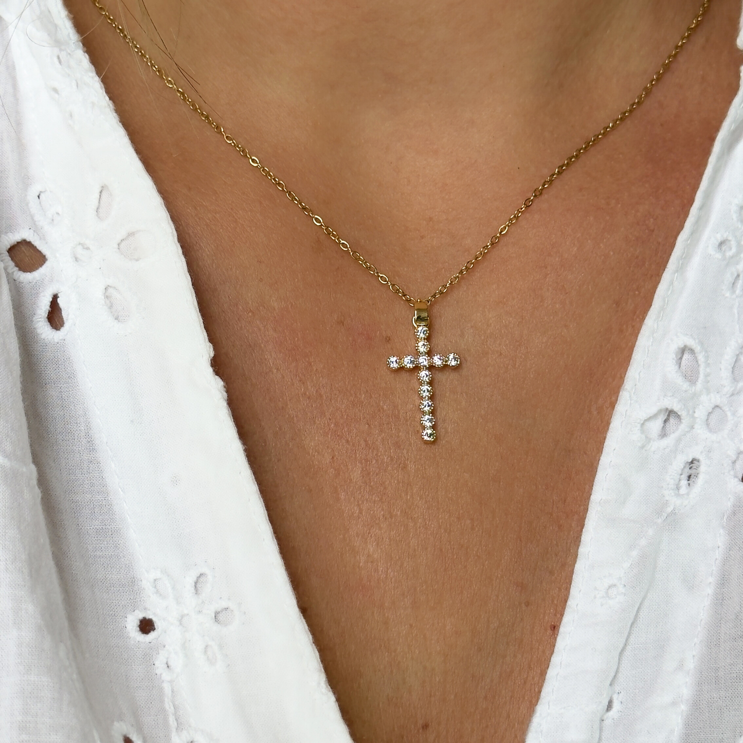 Collier Loane blanc