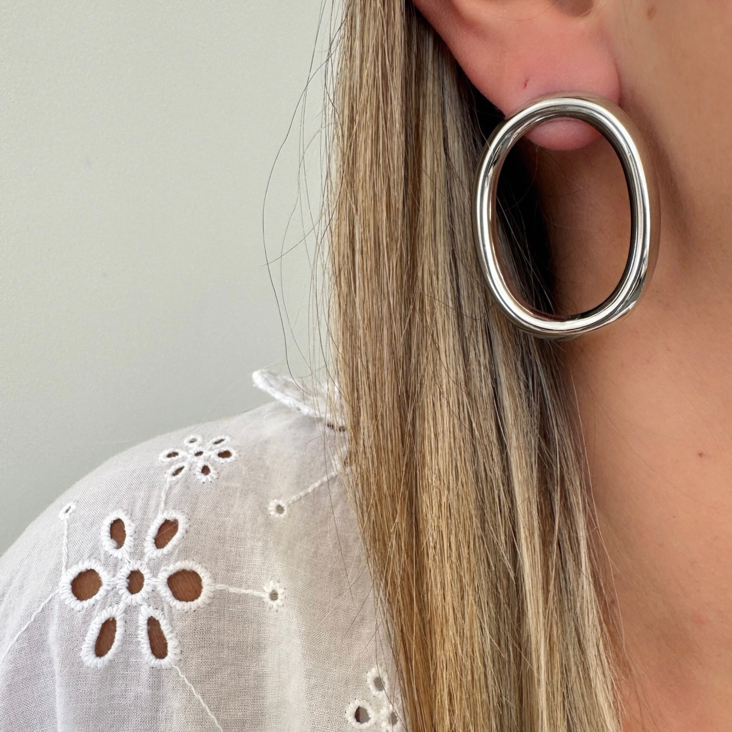 Boucles d'oreilles Elia argenté