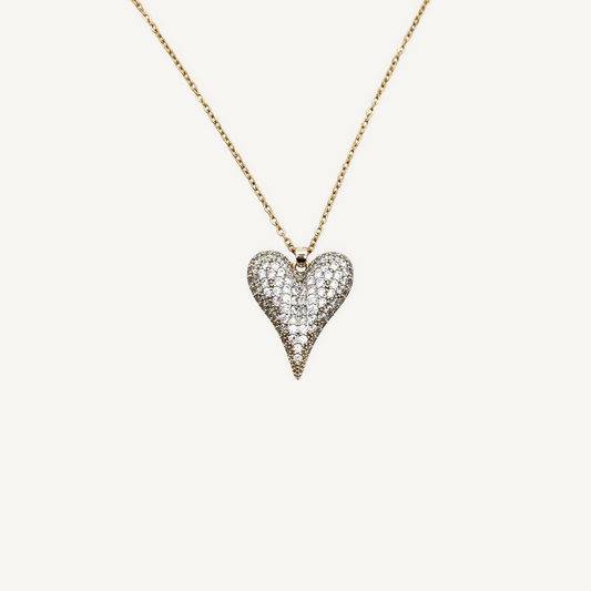 Collier Coeur Strass