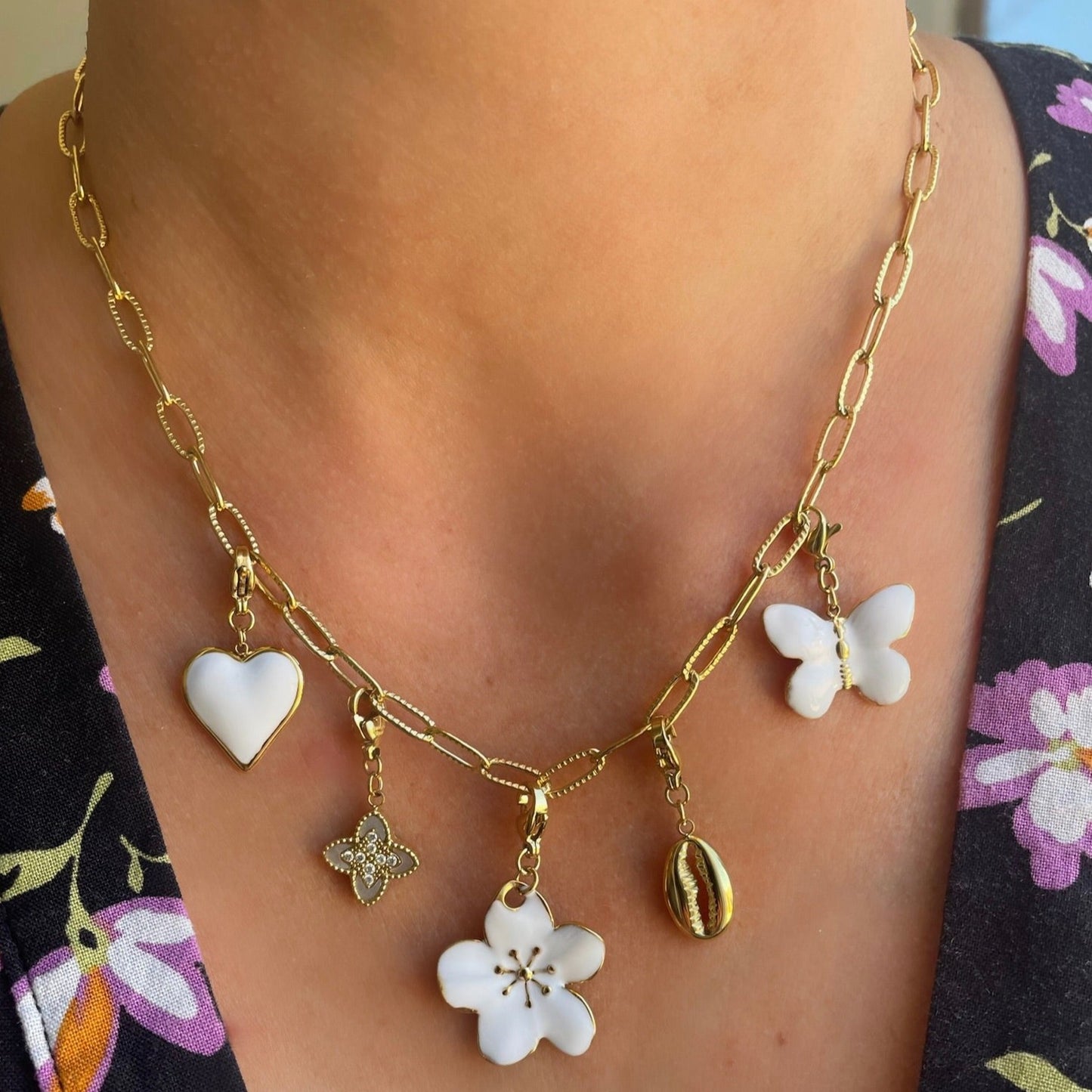 Collier maillons ovales striés Charms 2