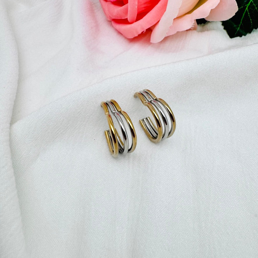 Boucles d'oreilles créoles Coeur