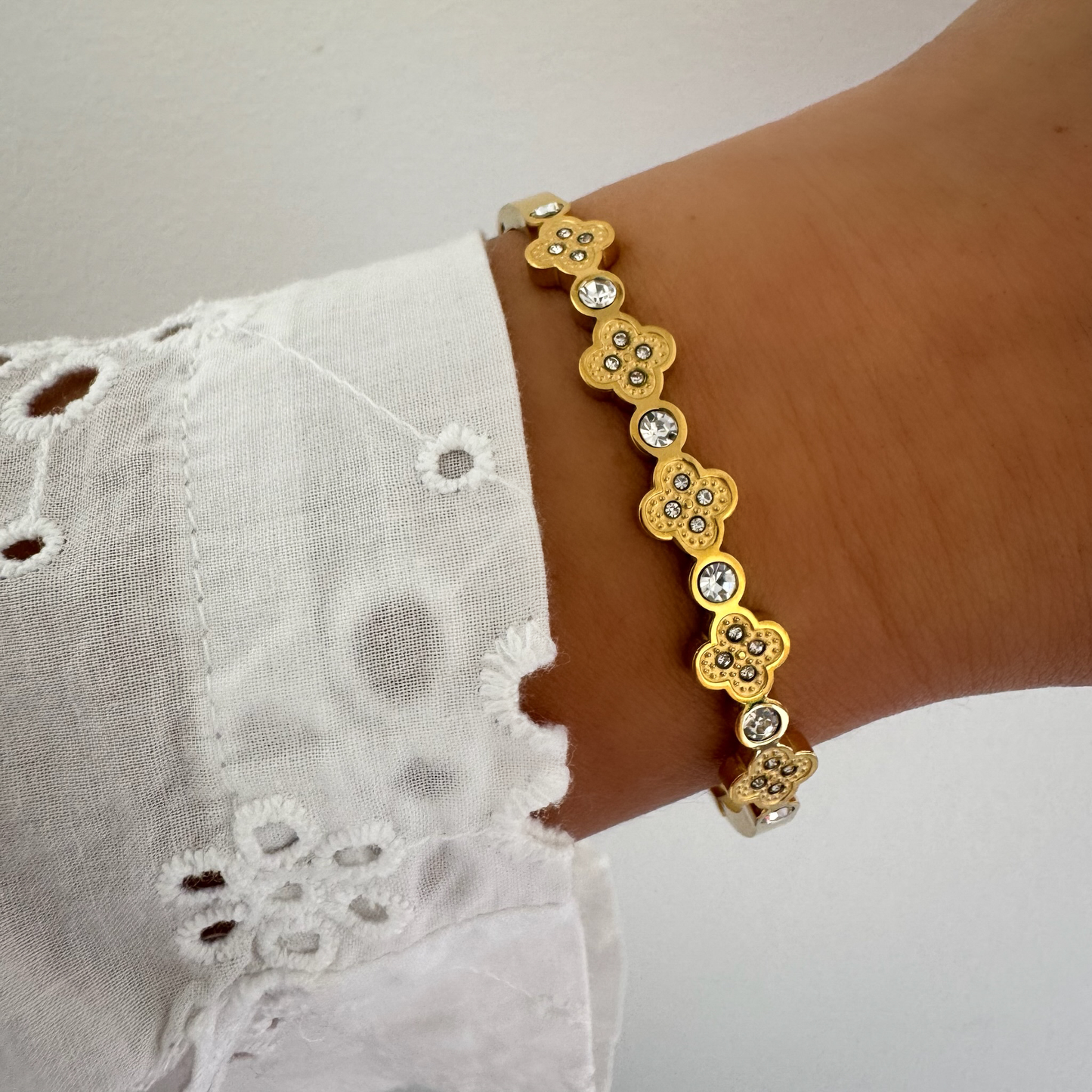 Bracelet jonc Noéline doré