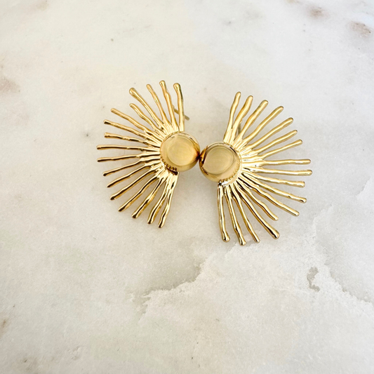 Boucles d'oreilles Agathe doré