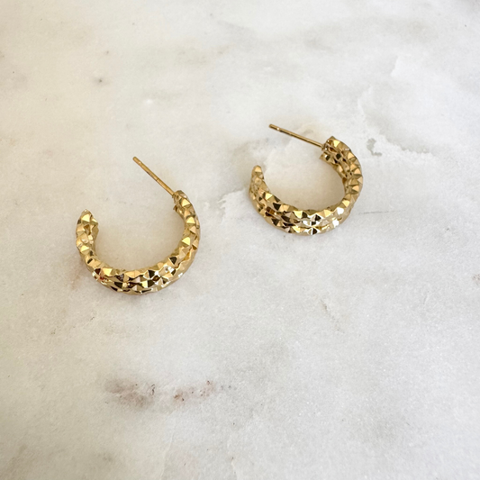 Boucles d'oreilles Capucine doré