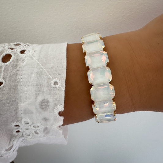 Bracelet Maxi Strass blanc