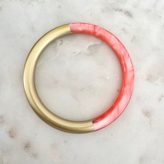 Bracelet jonc Laure rouge