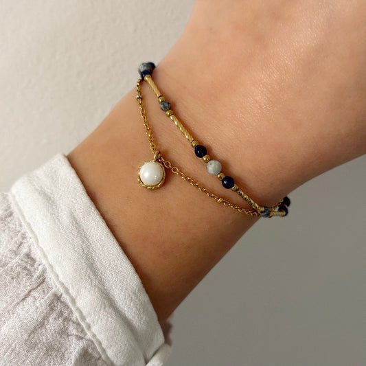Bracelet Roselle bleu