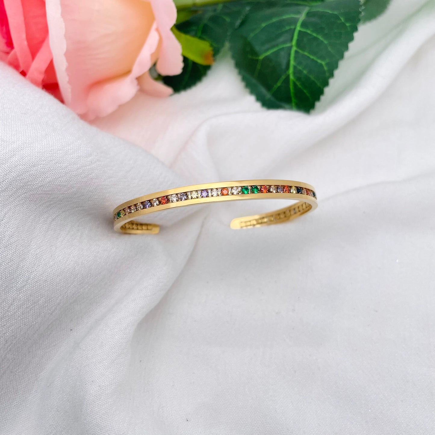 Bracelet jonc Irina rainbow