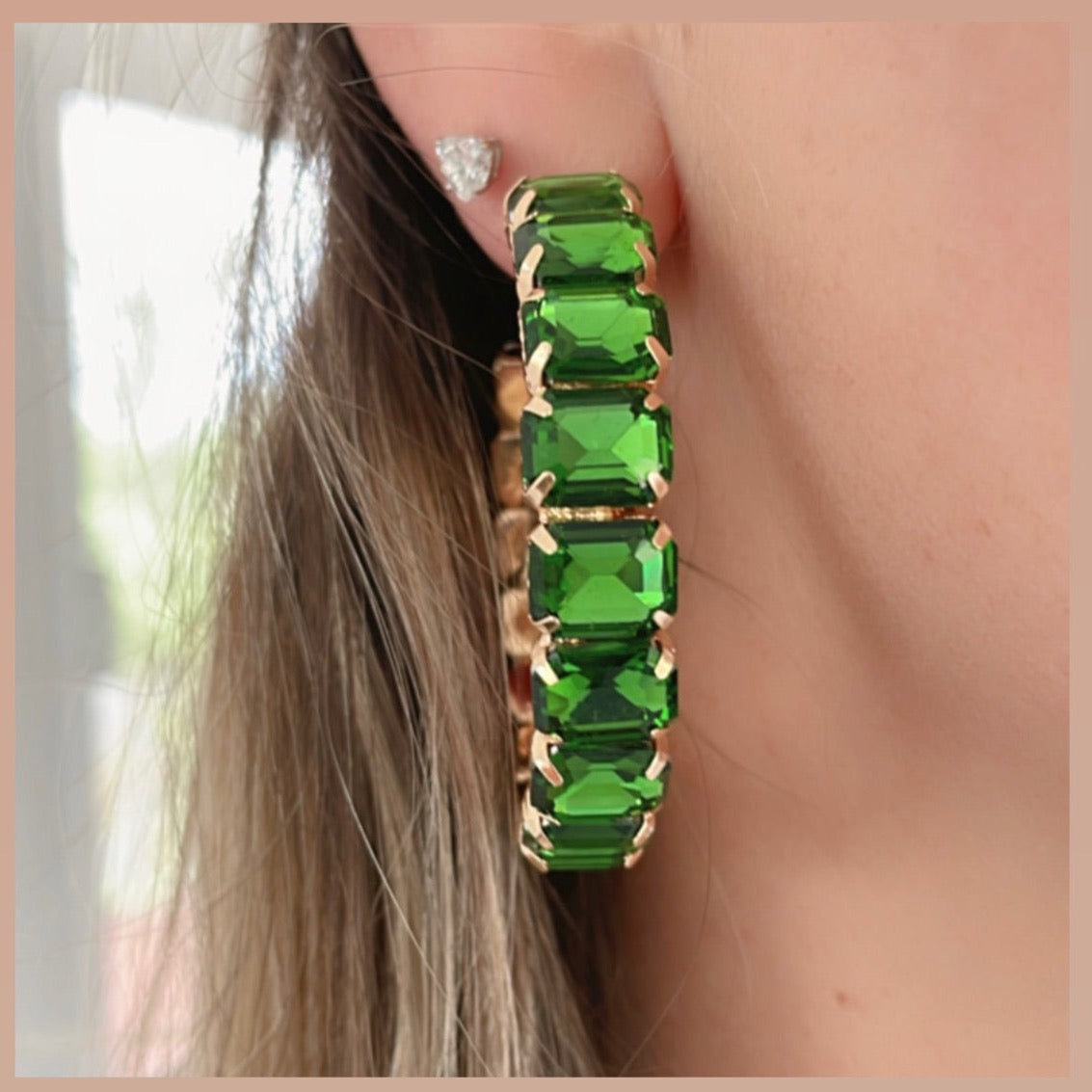 Boucles d'oreilles Maxi Strass