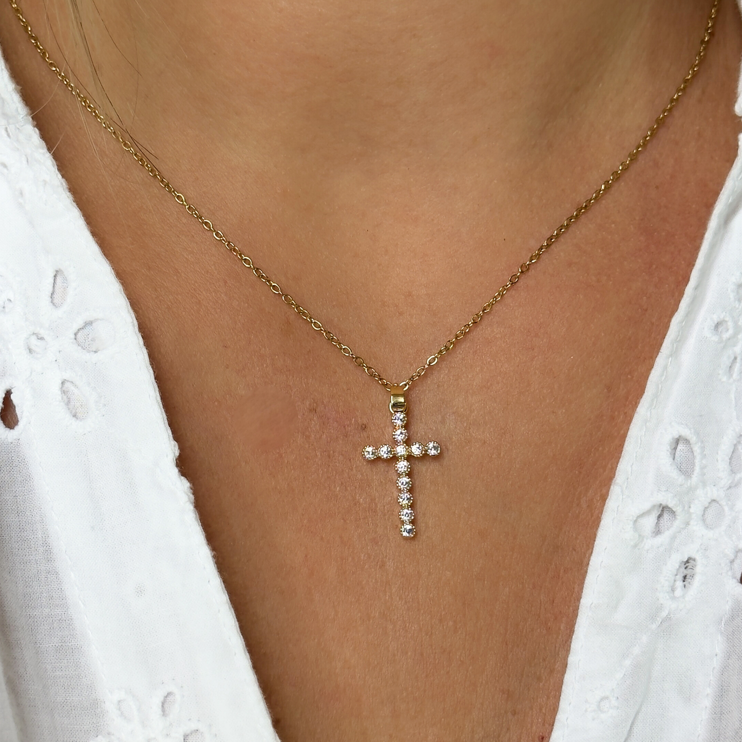Collier Loane blanc