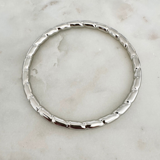 Bracelet jonc Arienne argenté