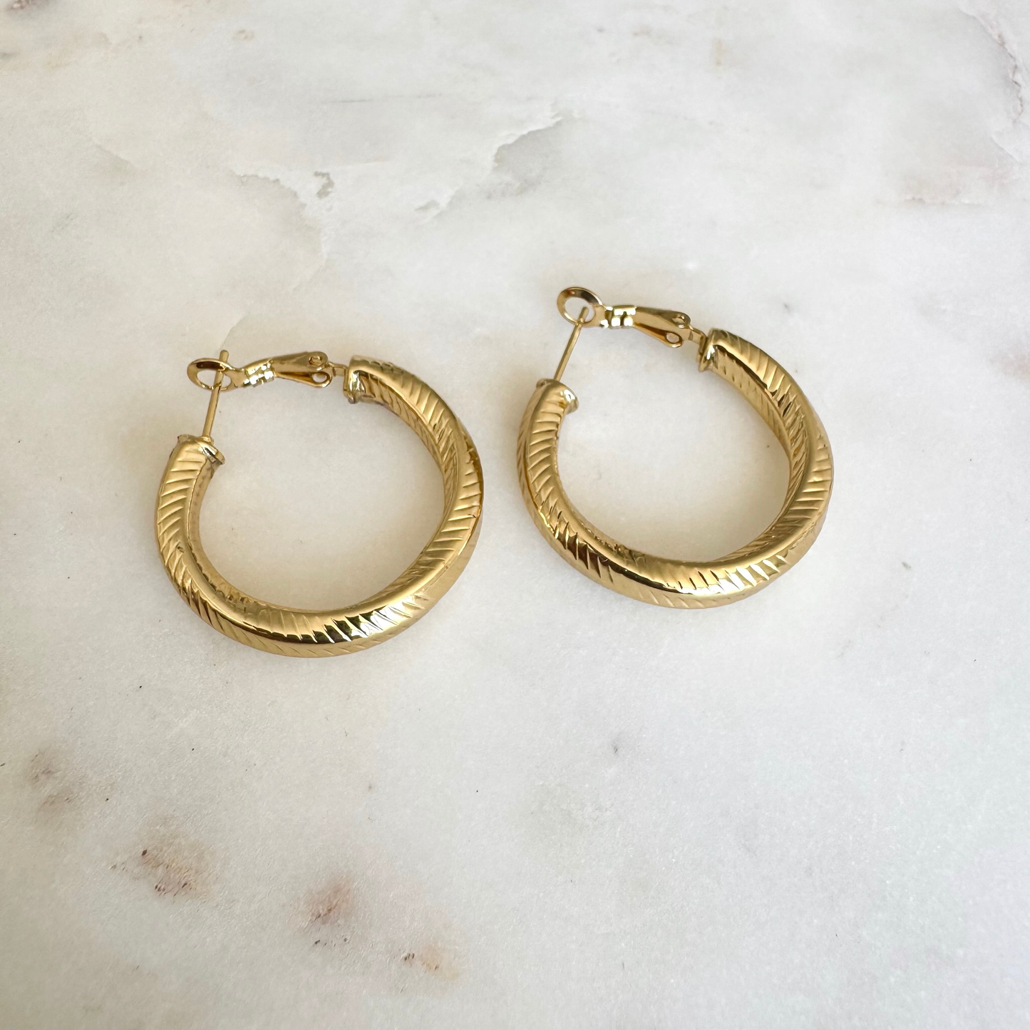 Boucles d'oreilles créoles Cécile