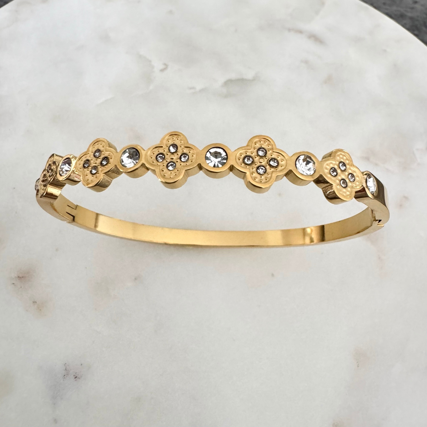 Bracelet jonc Noéline doré