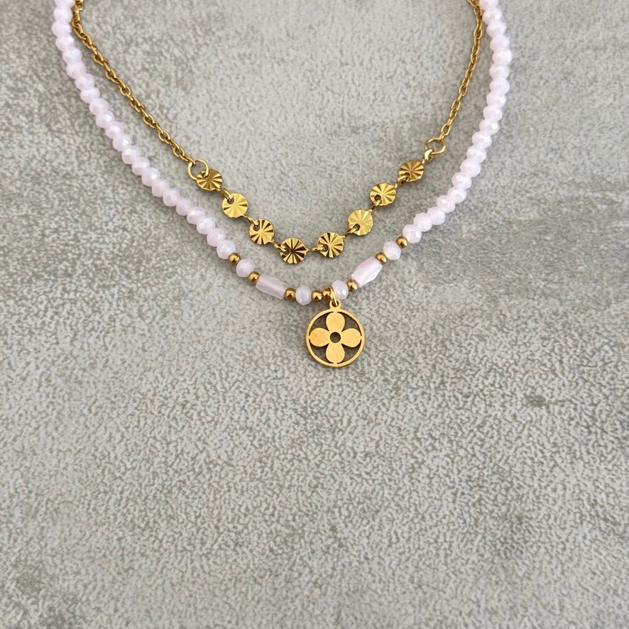 Bracelet de cheville Alice rose