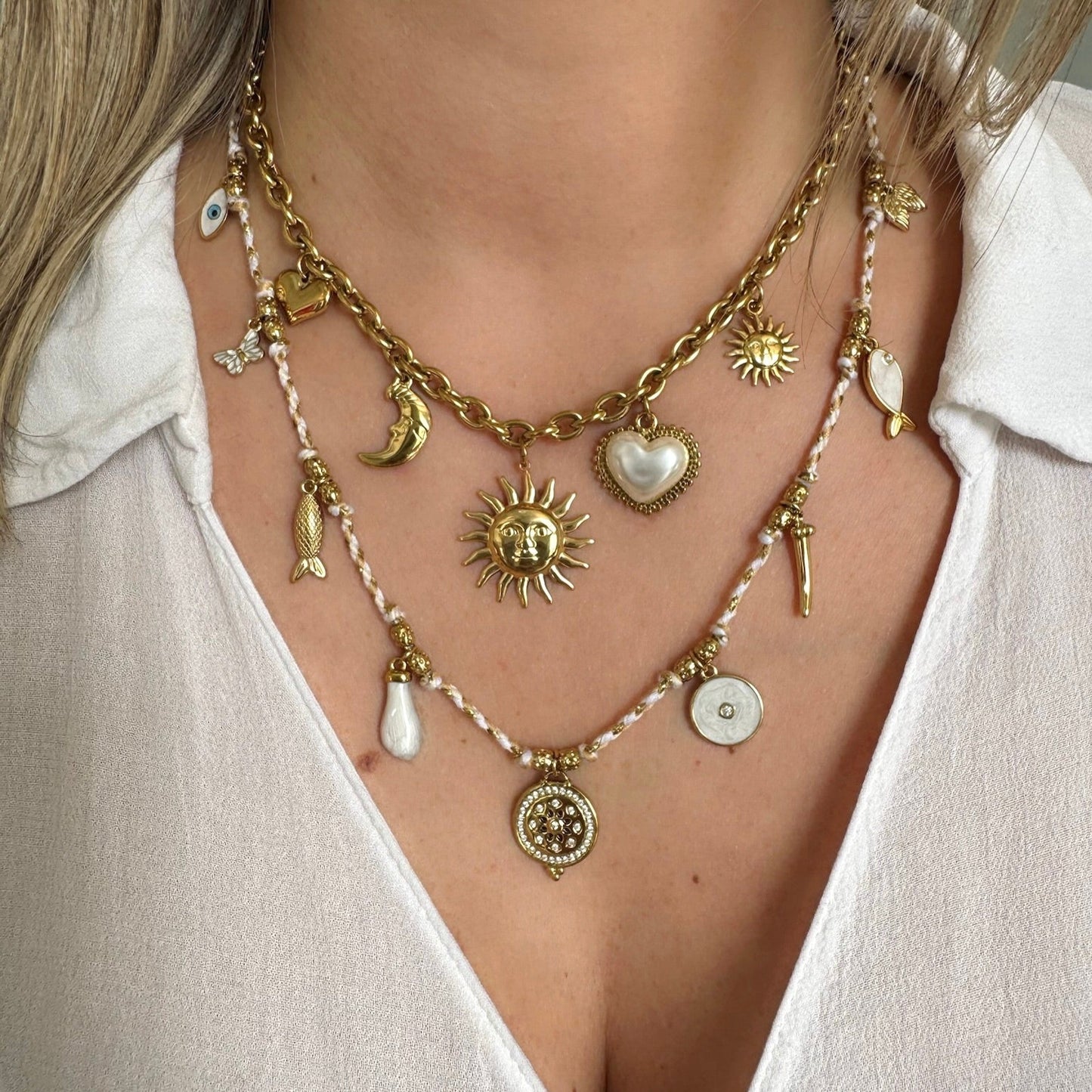 Collier Lexie blanc
