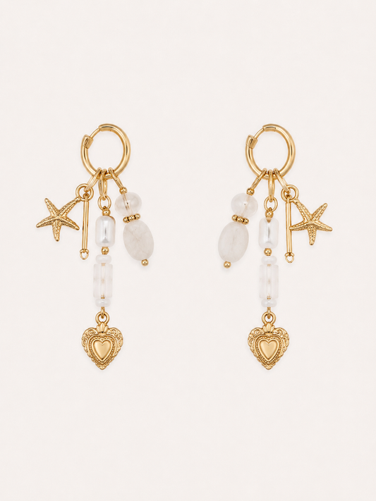 Boucles d'oreilles Nacre Beach