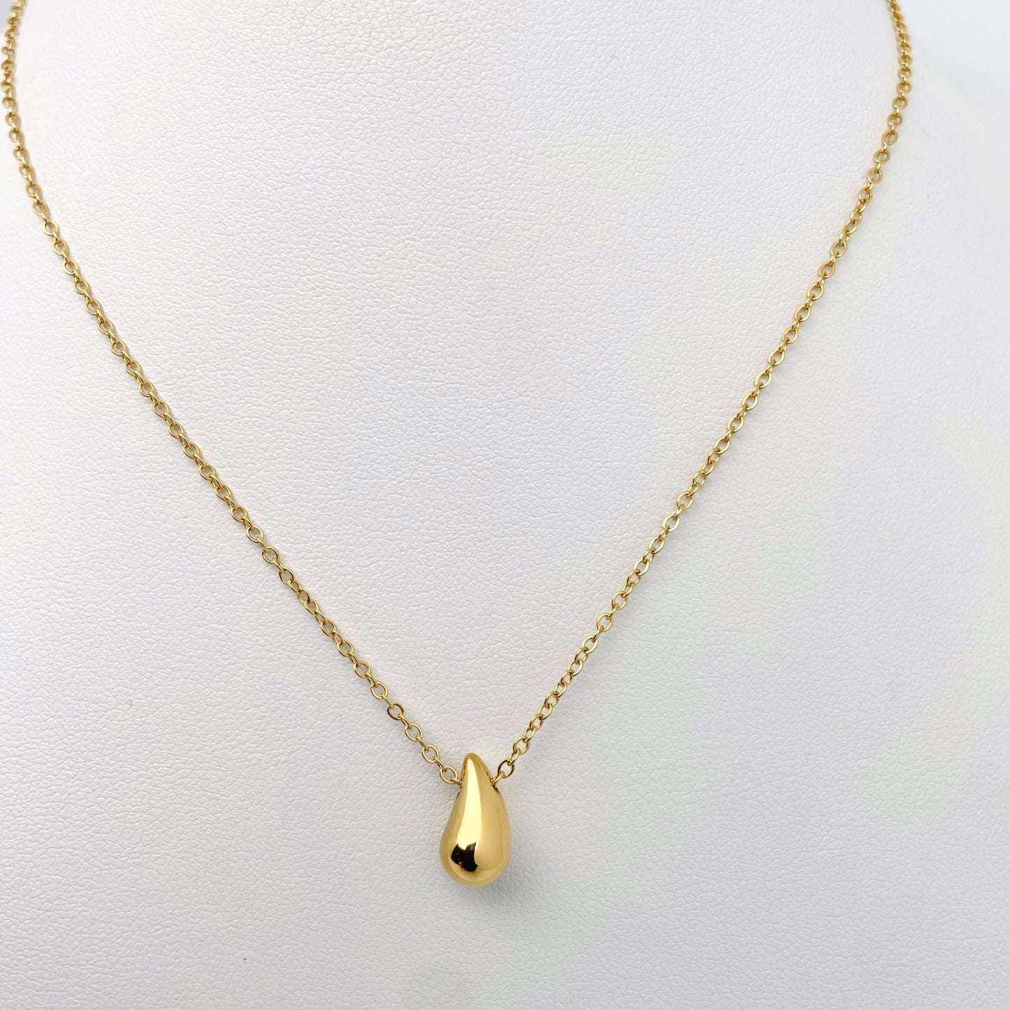 Coffret parure bijoux Goutte d'Eau doré