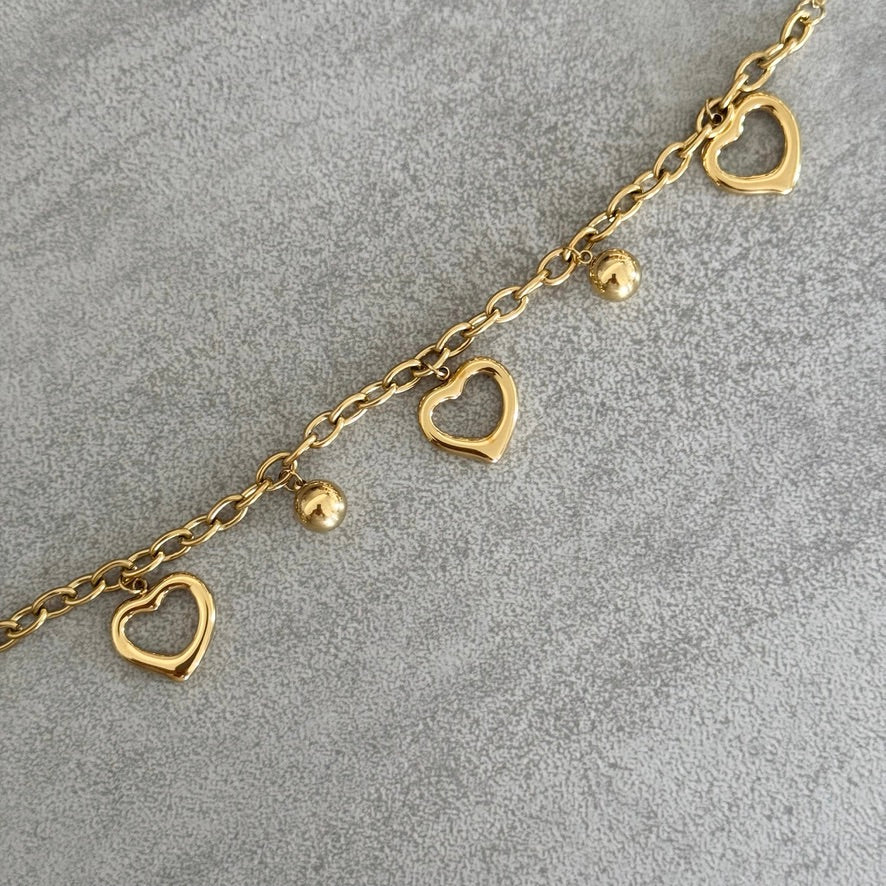 Bracelet Breloques Coeur