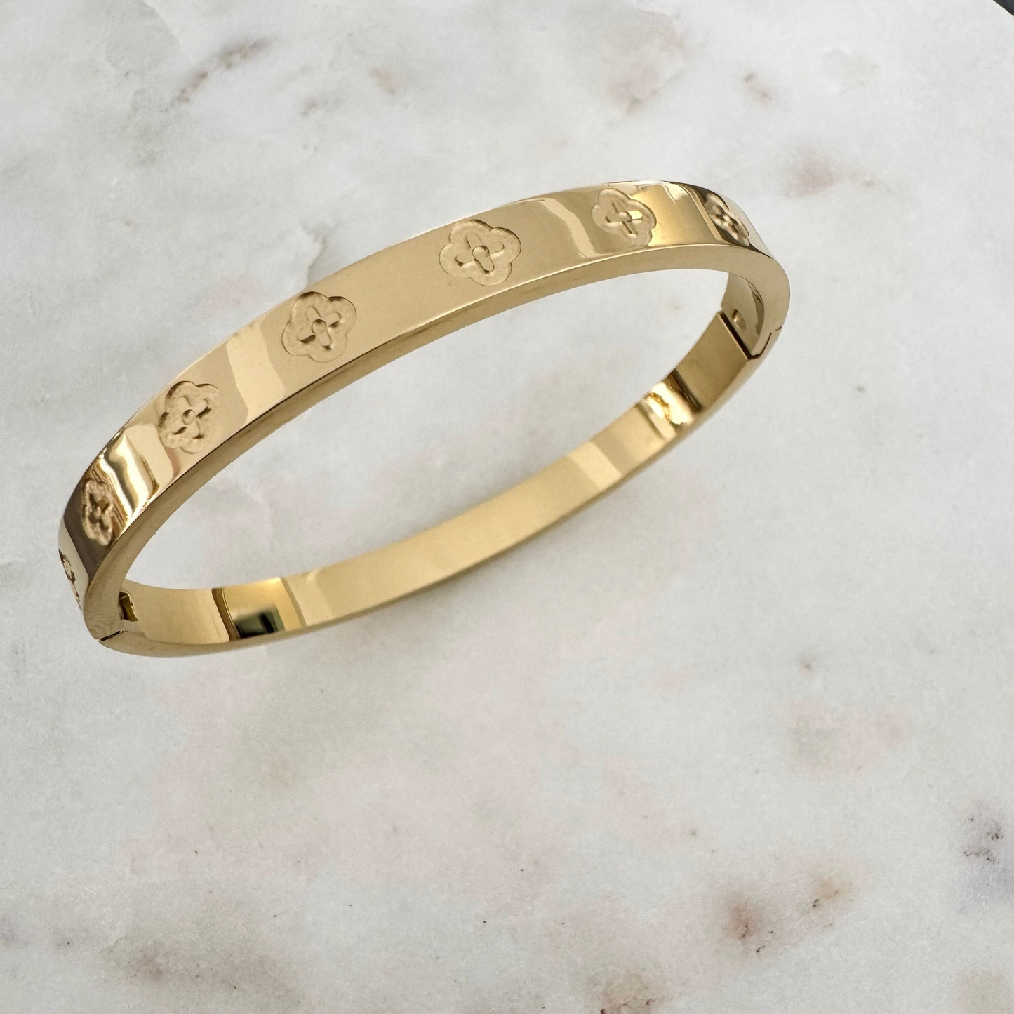 Bracelet jonc Natalia doré