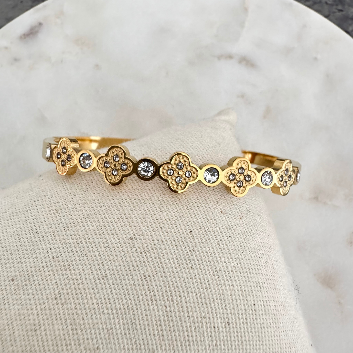 Bracelet jonc Noéline doré