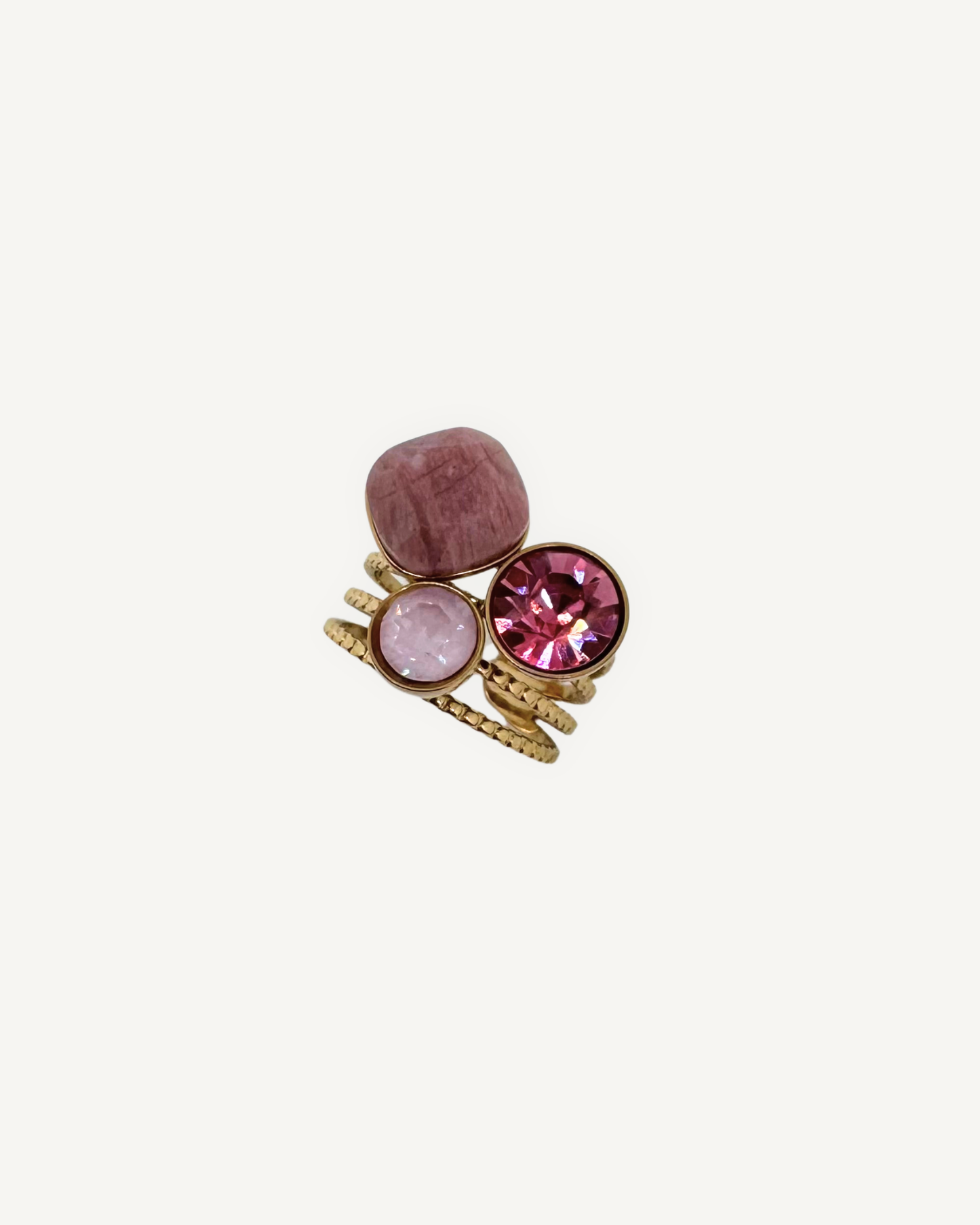 Bague Eclat Rhéolite rose