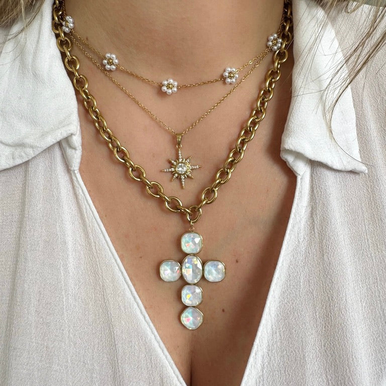 Collier Daria blanc