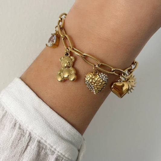 Bracelet Breloques Ourson