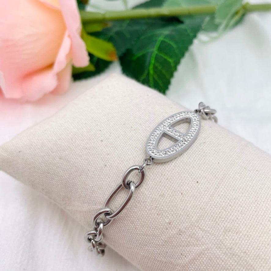 Bracelet Iris argenté