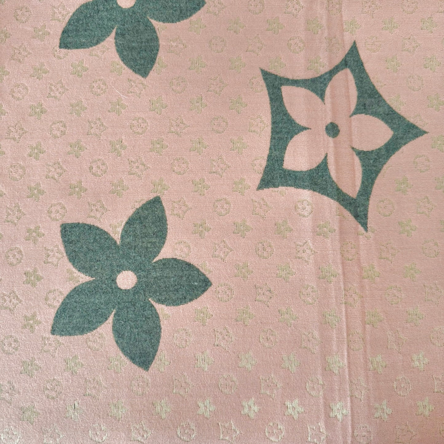 Écharpe imprimé fleur rose