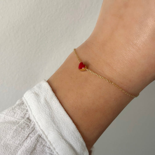 Bracelet Coeur rouge