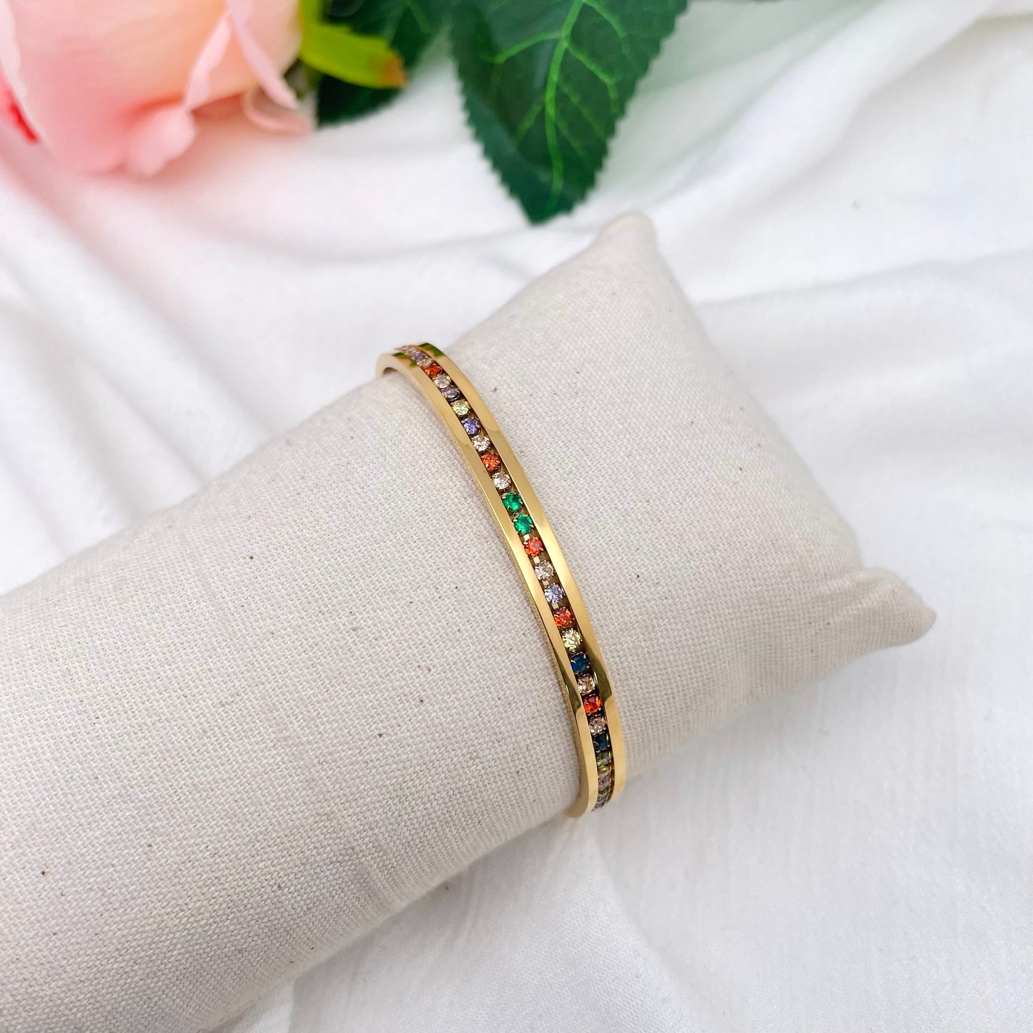 Bracelet jonc Irina rainbow