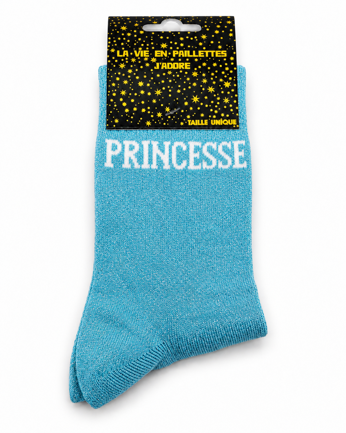 Chaussettes à Paillettes Message " Princesse"