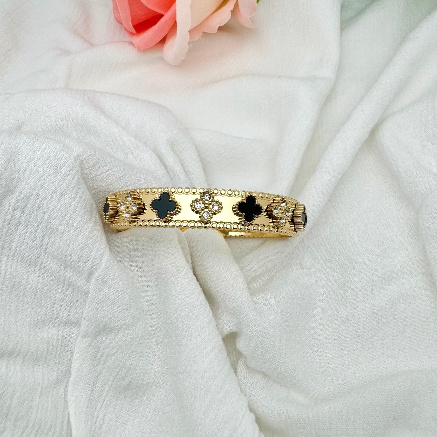 Bracelet jonc Ivana/ Maelya noir