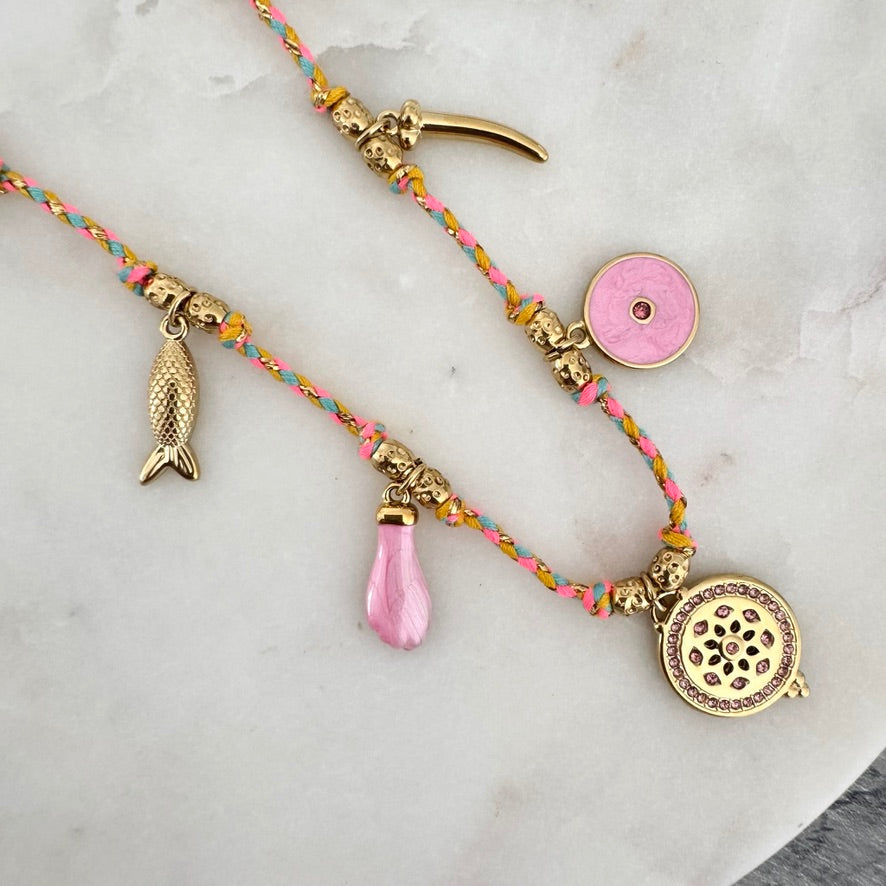Collier Lexie rose