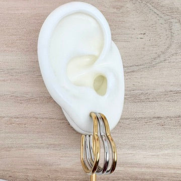 Boucles d'oreilles créoles Coeur