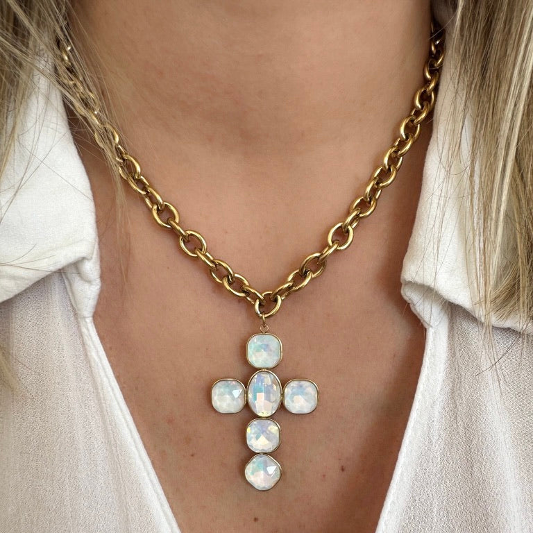 Collier Daria blanc