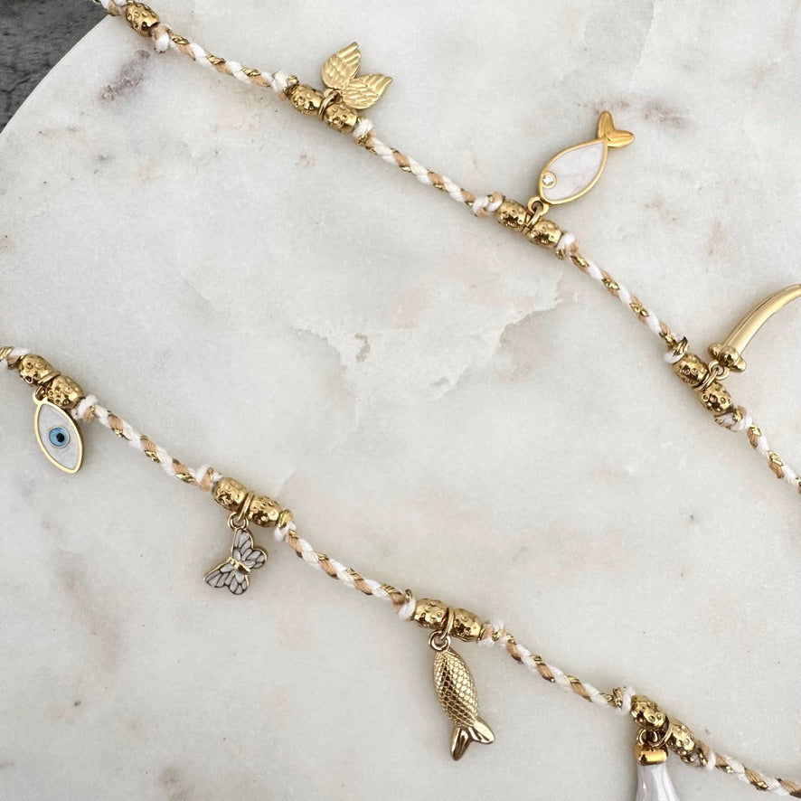 Collier Lexie blanc