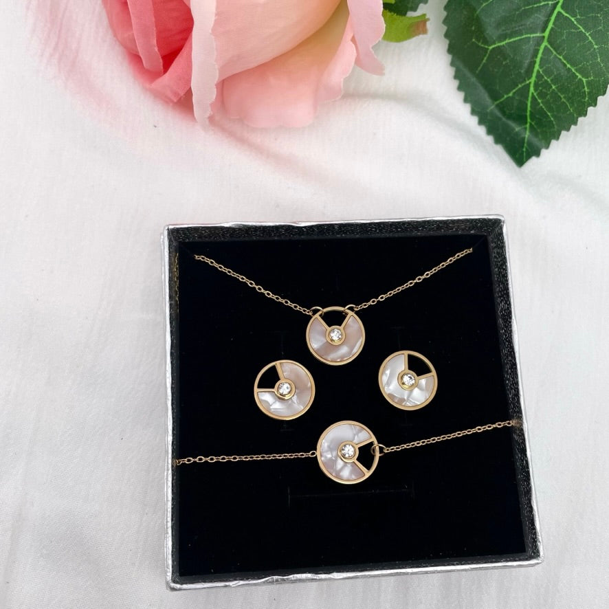 Coffret parure bijoux Ambre