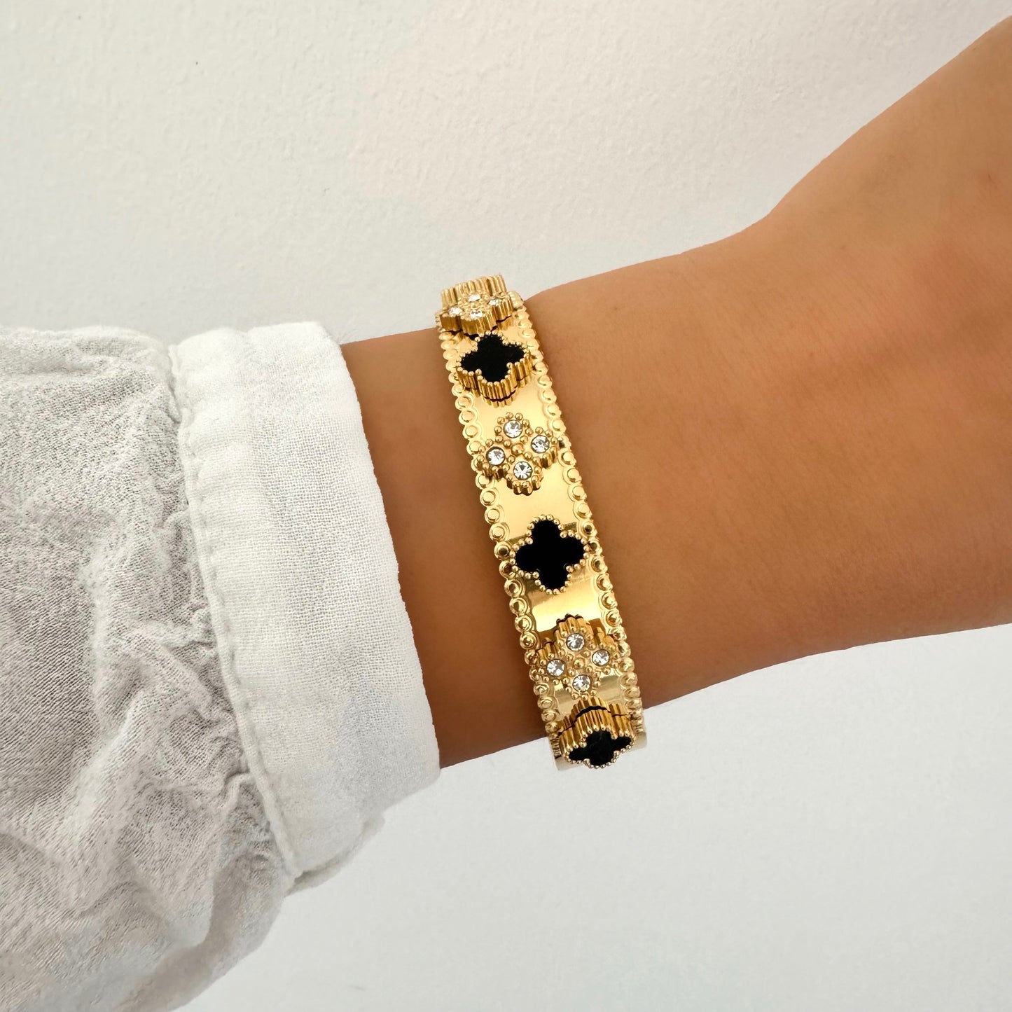 Bracelet jonc Ivana/ Maelya noir