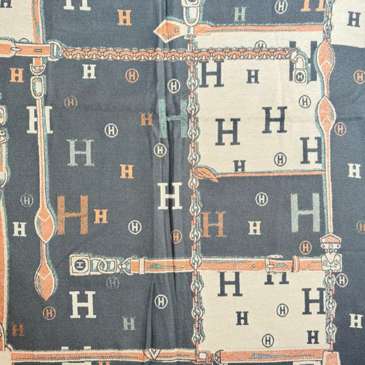 Ăcharpe imprimĂ© H gris