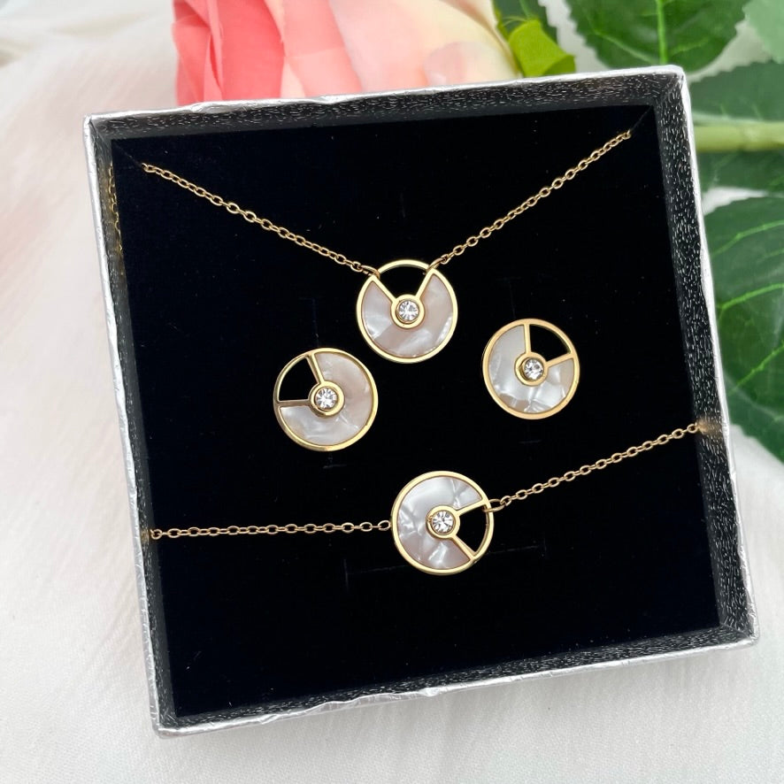 Coffret parure bijoux Ambre
