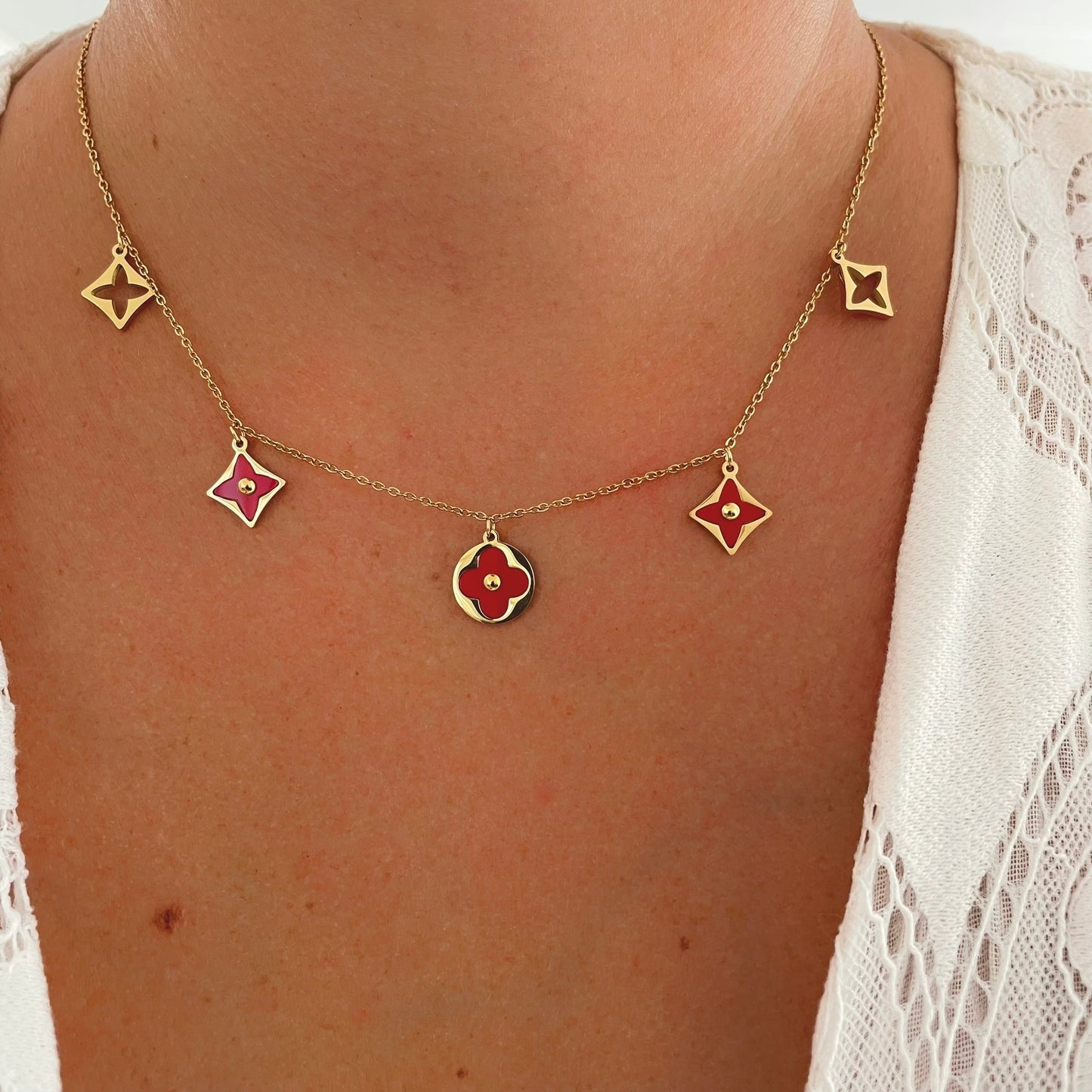 Collier Ilona blanc