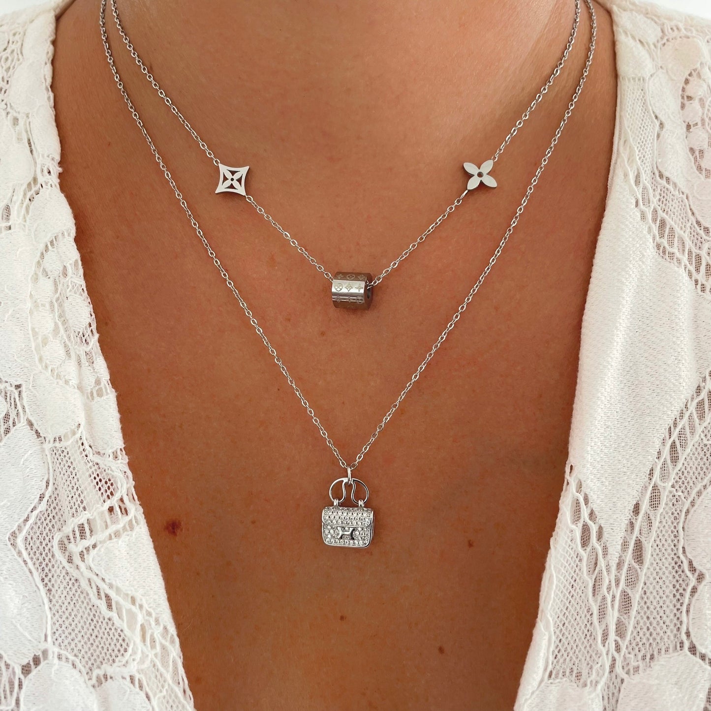 Collier H sac