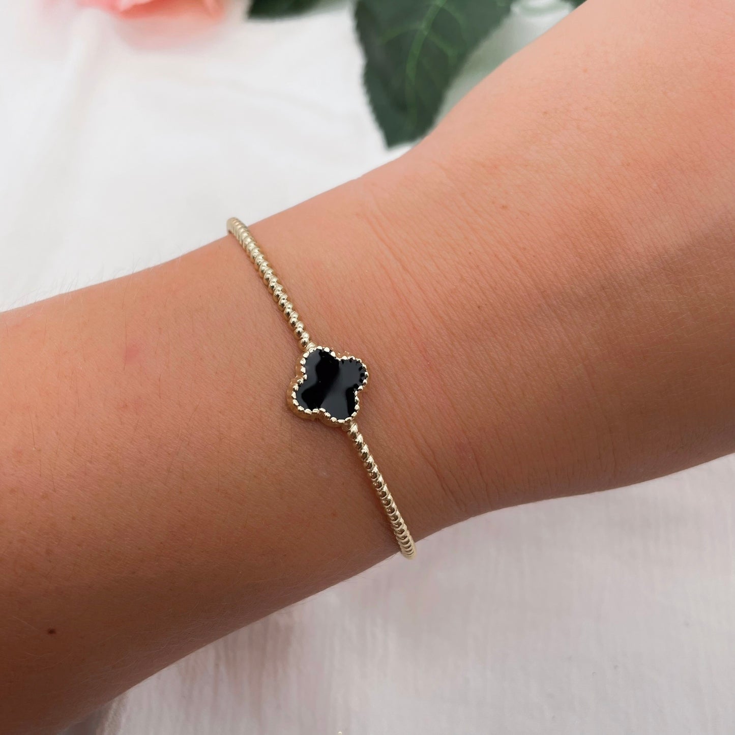 Bracelet Jonc Trèfle