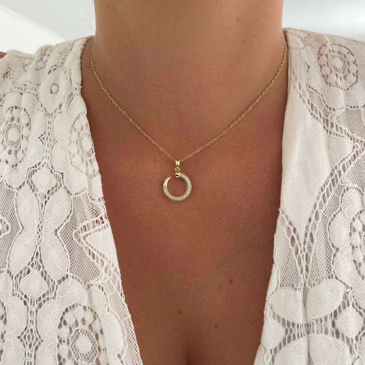 Collier Clou strass